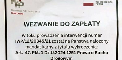 Uwaga na fałszywe wezwania do zapłaty mandatów karnych!