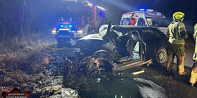 Wypadek między Śmiłowem a Kaczorami-45889