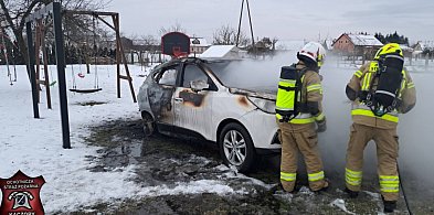 Hyundai w ogniu. Spłonął doszczętnie!