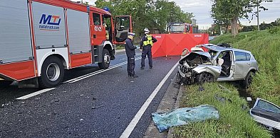 Dwie osoby zginęły w wypadku koło Człuchowa. DK 22 zablokowana