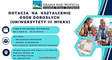 Dotacje na Uniwersytety III Wieku. LGD ogłosiła nabór-44121