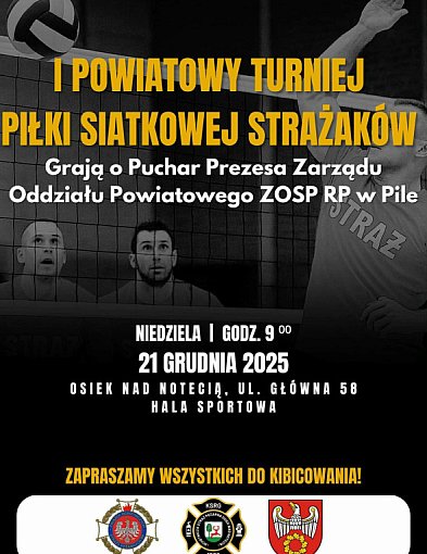 Strażacy pod siatką - o puchar prezesa. Zapraszamy do Osieka-45591