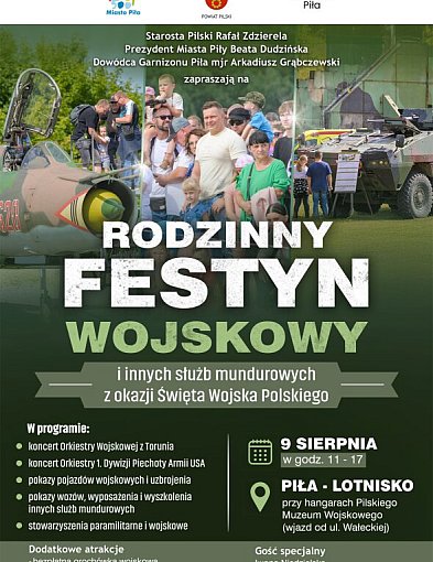 Piła: Rodzinny Festyn Wojskowy. Zaśpiewa gwiazda festiwali kołobrzeskich