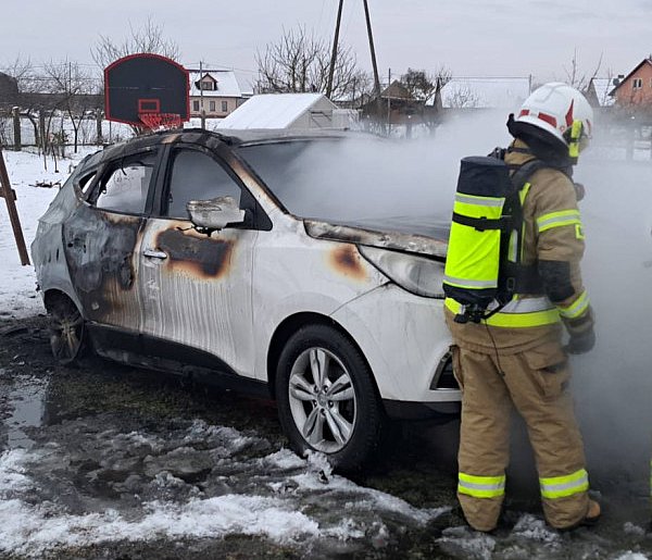 Hyundai w ogniu. Spłonął doszczętnie!