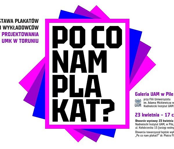 Toruńska Szkoła Plakatu na wystawie w UAM w Pile
