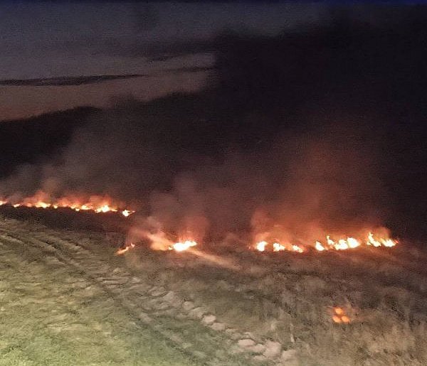 Alarm nad ranem. Płonęły trawy