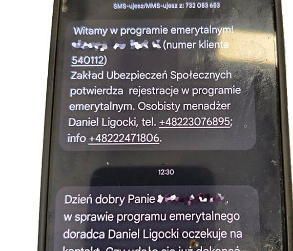 Uwaga! Oszuści dzwonią podając się za ZUS