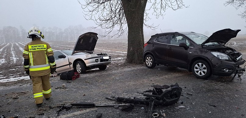 Wciąż ślisko! Kolizja koło Falmierowa