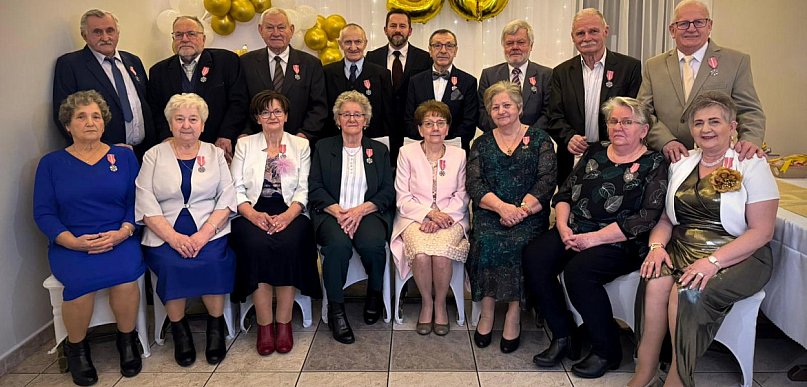 Medale dla Złotych Par i życzenia niegasnącej miłości