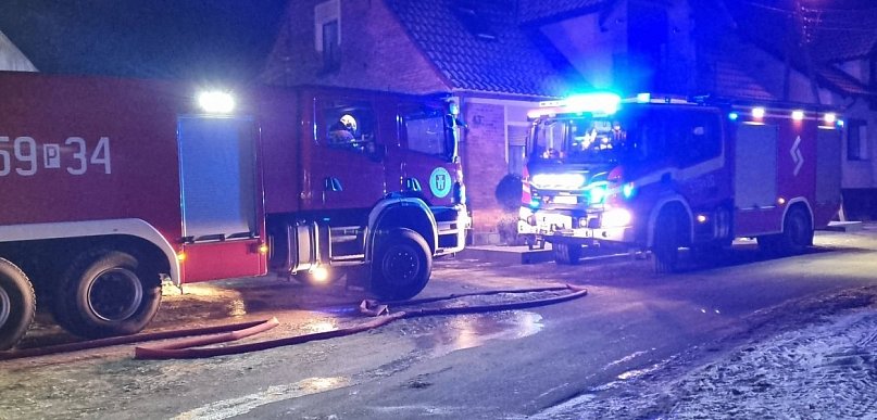 Wczesna pobudka. Pożar w Gromadnie