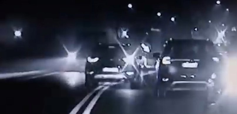 Namierzyli go, jak wyprzedzał w miejscu niedozwolonym [Film]