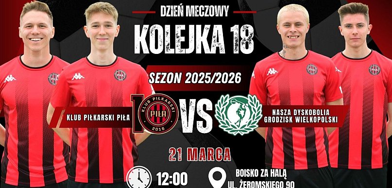 W sobotę KP Piła zagra z liderem