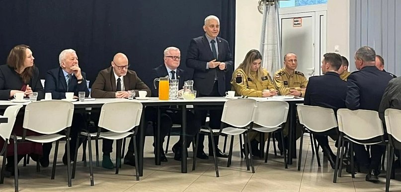 Strażackie zebranie w Dębówku Nowym