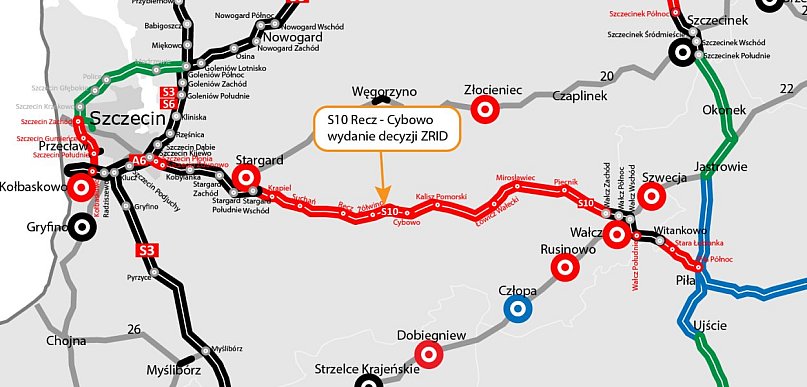 Rusza budowa S10 od Recza do Cybowa