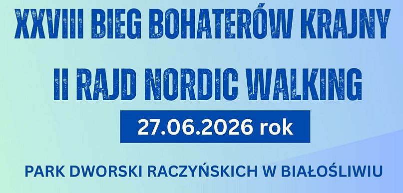 W Białośliwiu uczczą biegiem bohaterów Krajny. Trwają zapisy