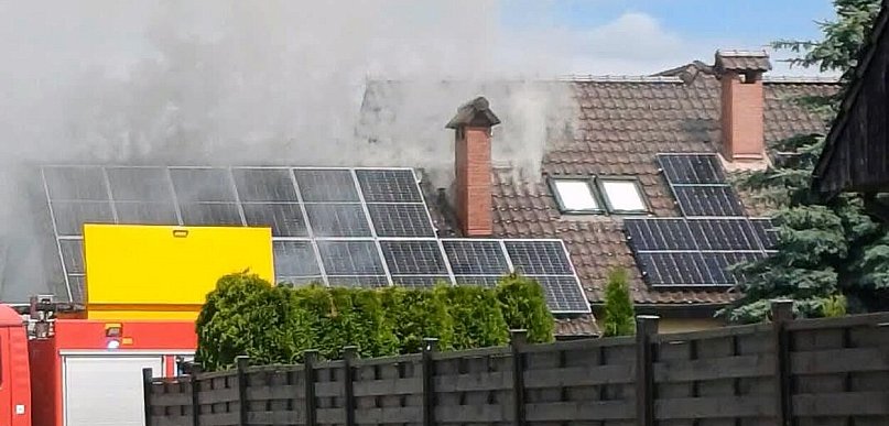 Pożar garażu w Motylewie
