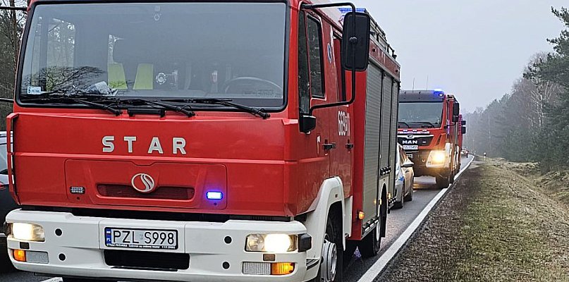 Uwaga: ślisko! Kolizja koło Skórki - 45850