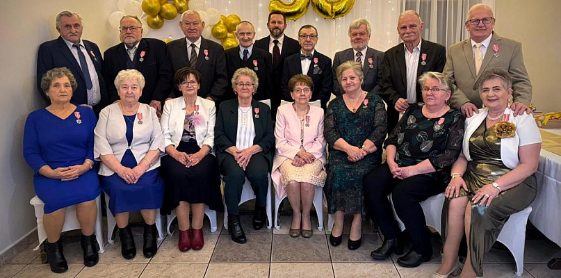 Medale dla Złotych Par i życzenia niegasnącej miłości