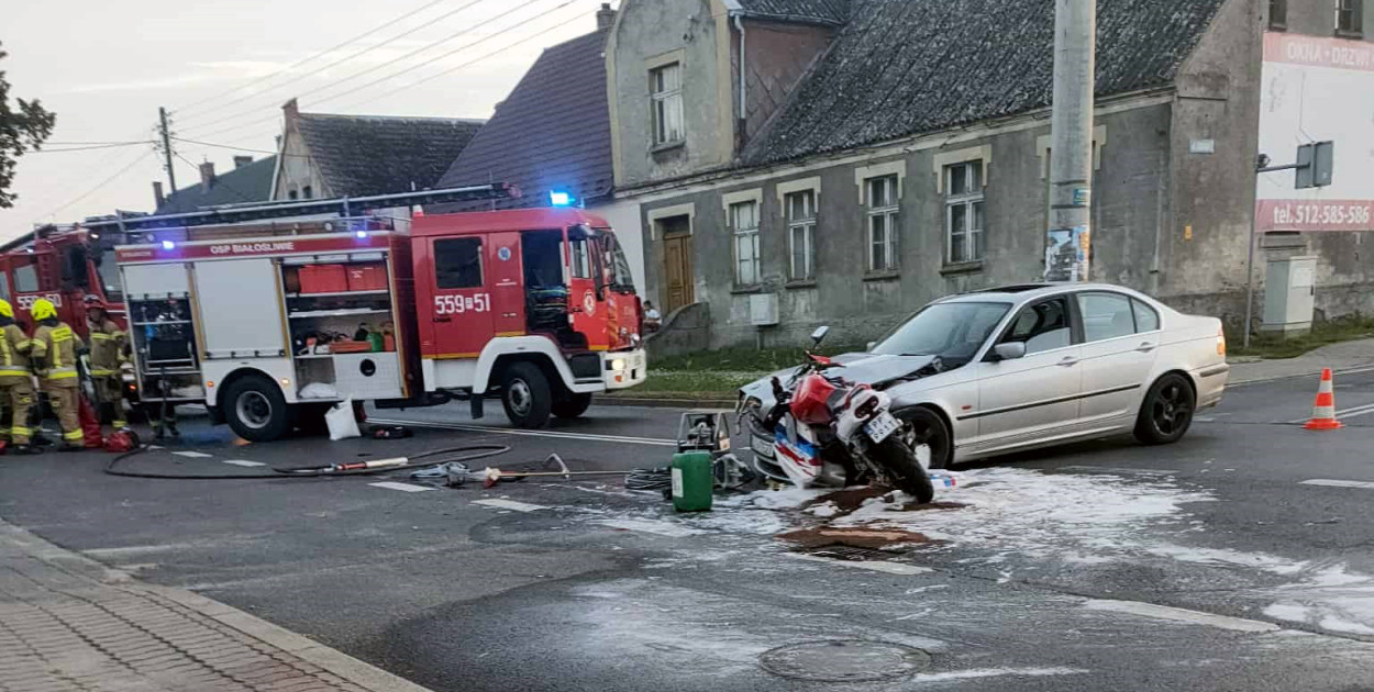 Groźny wypadek przy Dino w Białośliwiu