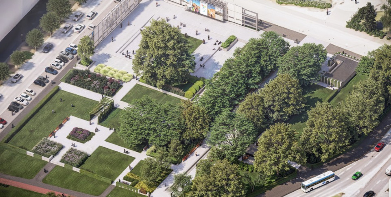 Wizualizacja placu Zwycięstwa po rewitalizacji