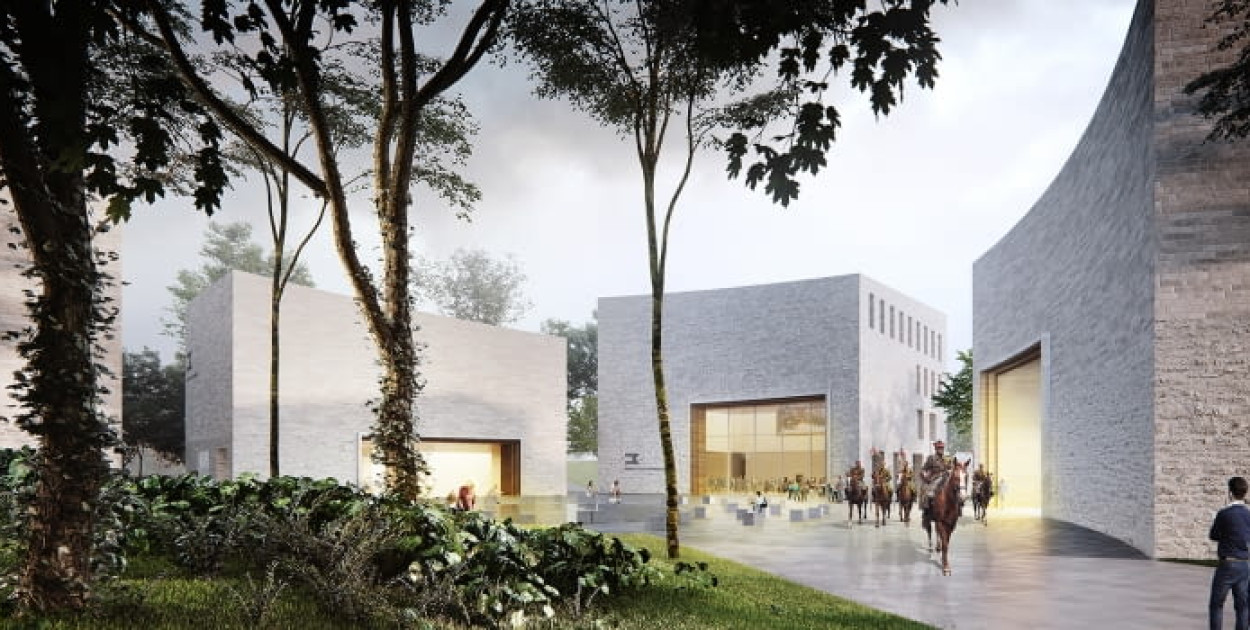 Nowa siedziba Muzeum Powstania Wielkopolskiego 1918-1919 w Poznaniu. Proj. WXCA Wiz. mat. prasowe