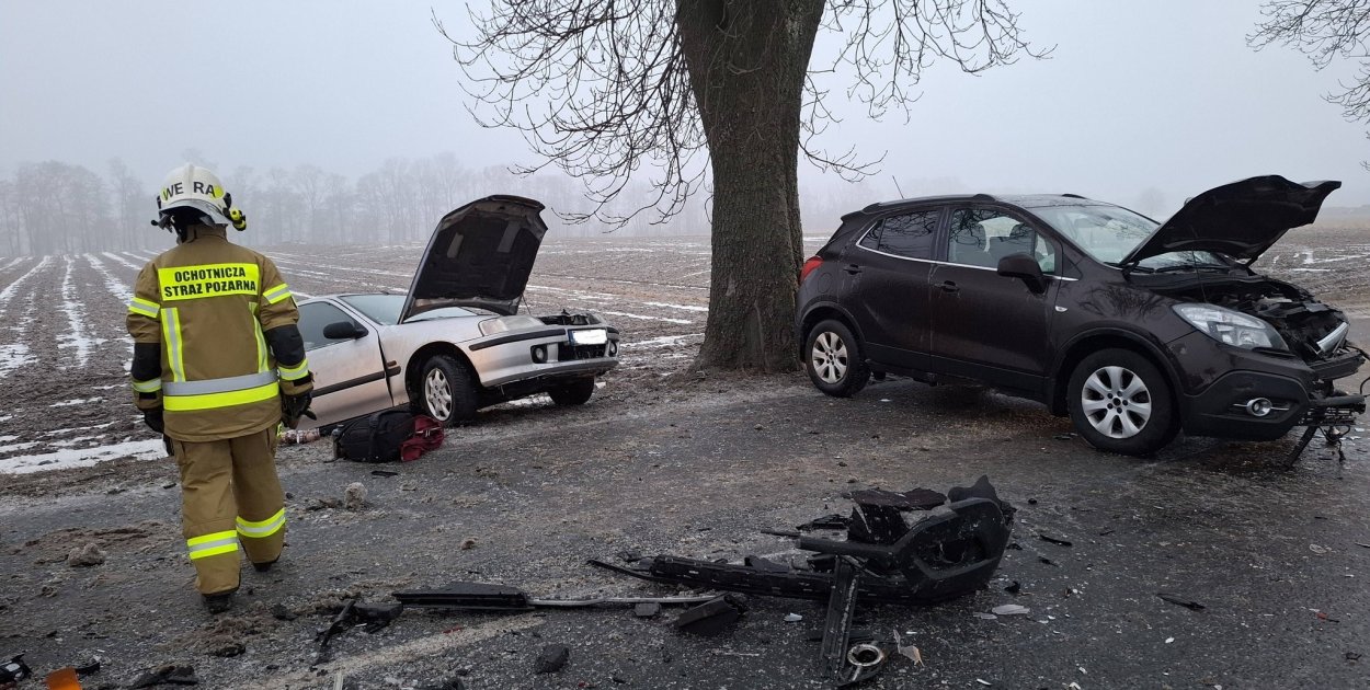 Wciąż ślisko! Kolizja koło Falmierowa