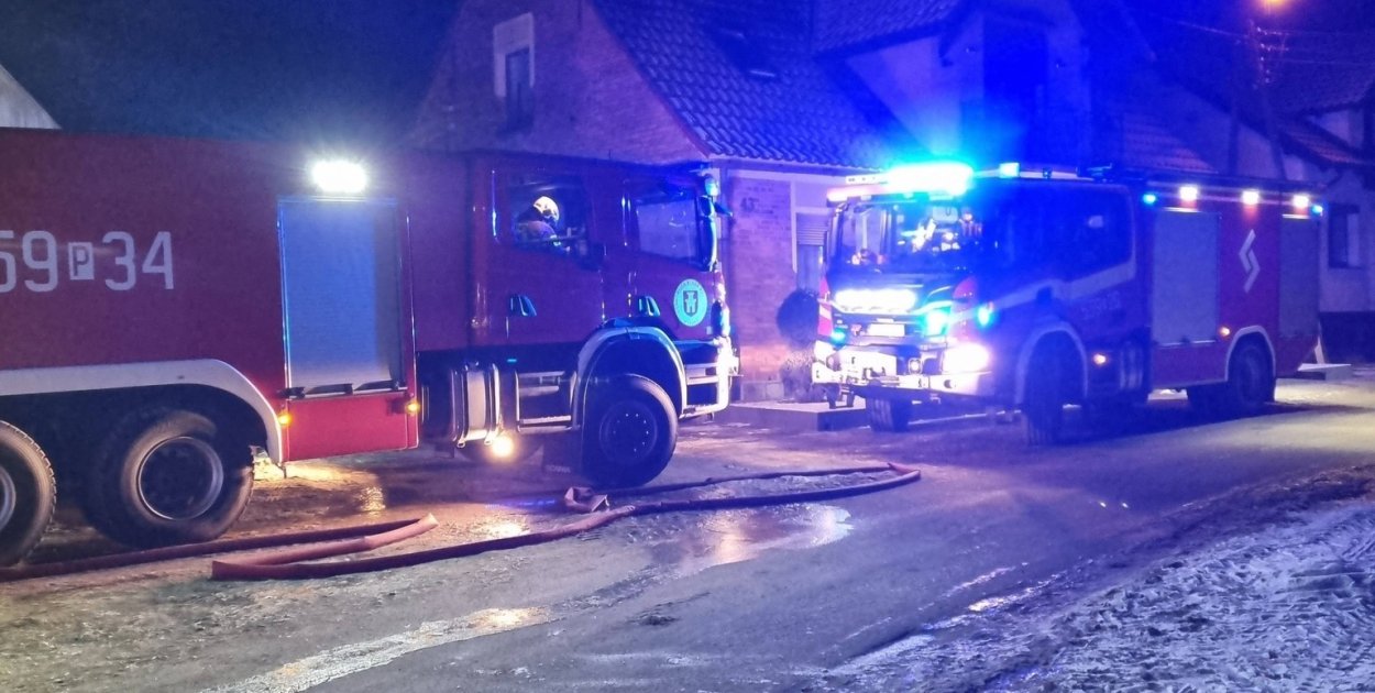 Wczesna pobudka. Pożar w Gromadnie