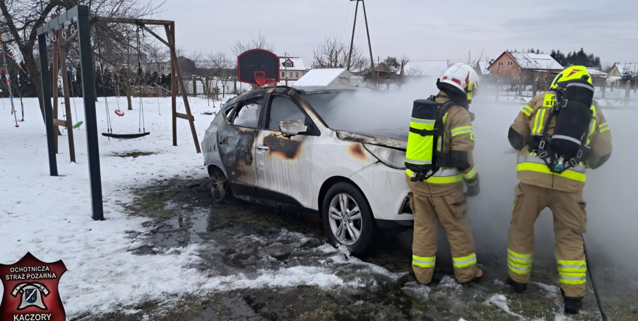 Hyundai w ogniu. Spłonął doszczętnie!