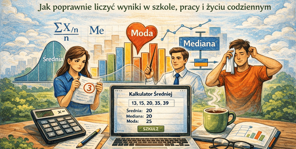 Jak liczyć średnią arytmetyczną bez błędów? Praktyczny poradnik
