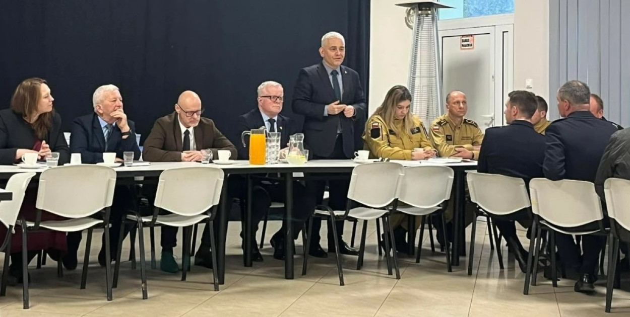 Strażackie zebranie w Dębówku Nowym