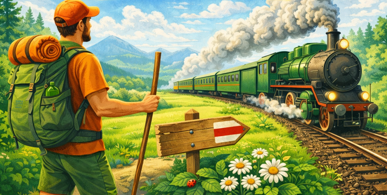 W sobotę turystyczne "dwa w jednym". Czyli pieszo i pociągiem